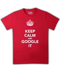 Keep Calm and Google It на красной